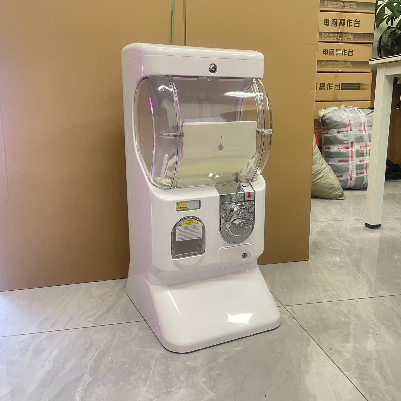 Arcade Card Vending Machine - Coin Operated Mini Plastic Gacha Capsule