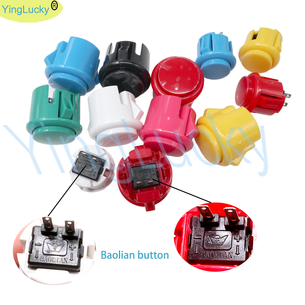 Coin Acceptor Selector - 12pcs Arcade Push Button, Sanwa Hitachi