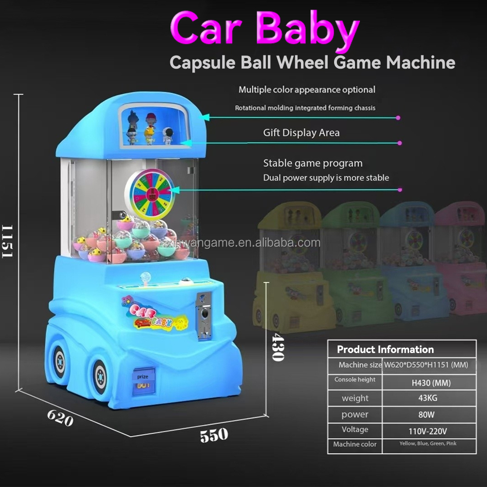 Children's Mini Arcade Coin-Op - Prize Capsule Toy Machine 评论和价格
