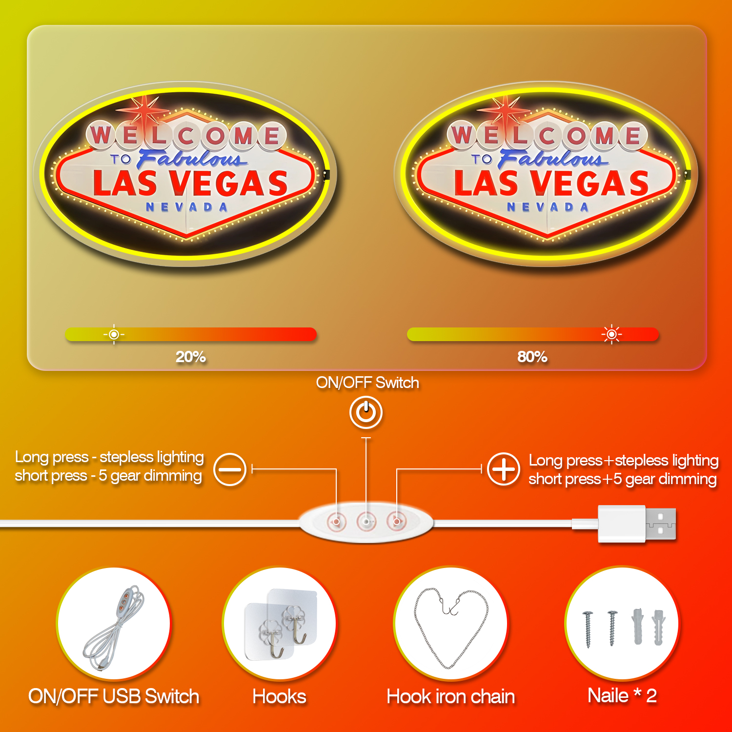 1 piece Welcome to Las Vegas L - Arcade Vegas 评论和价格