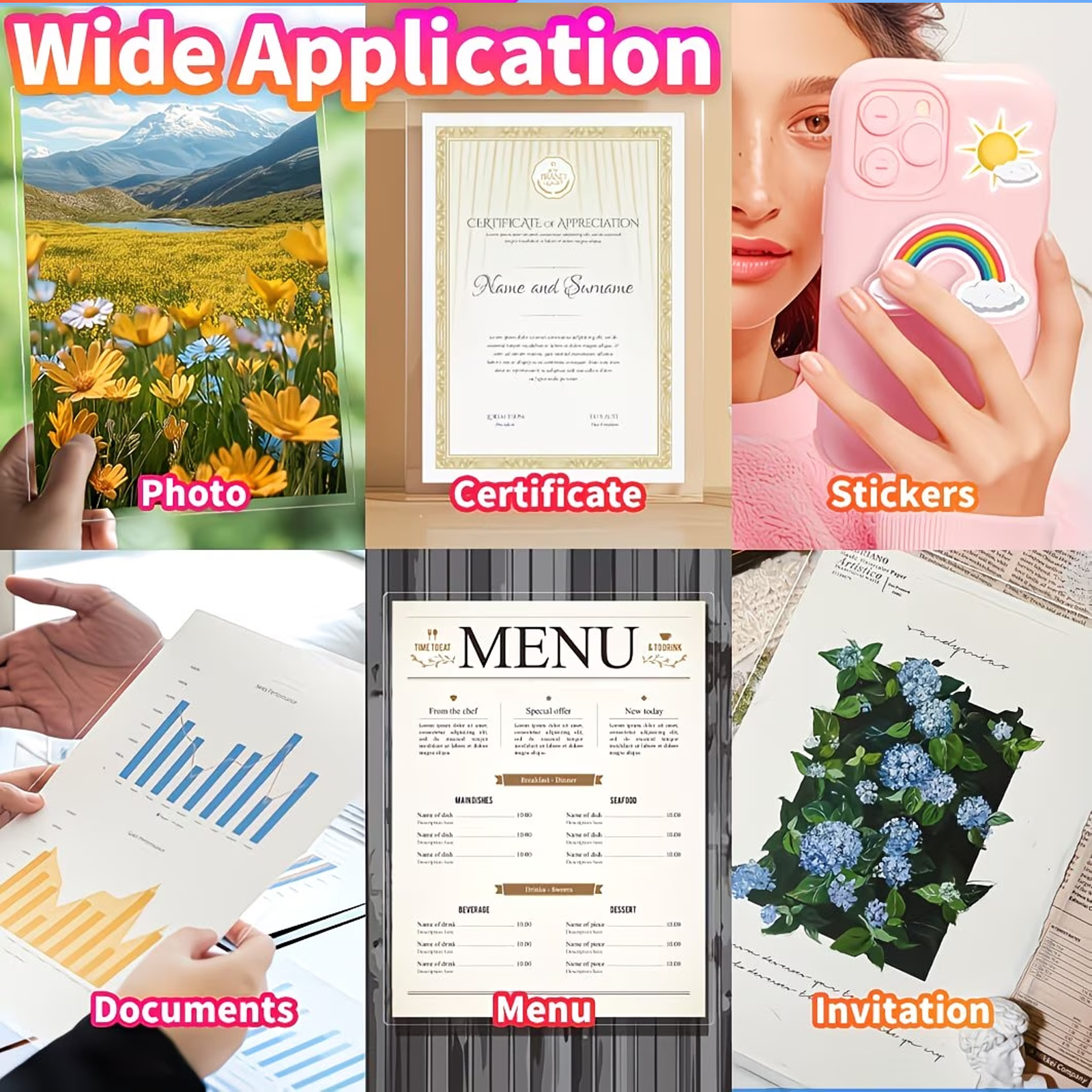 A4 Self-Adhesive Laminating Sh - Photo Booth Machine 评论和价格