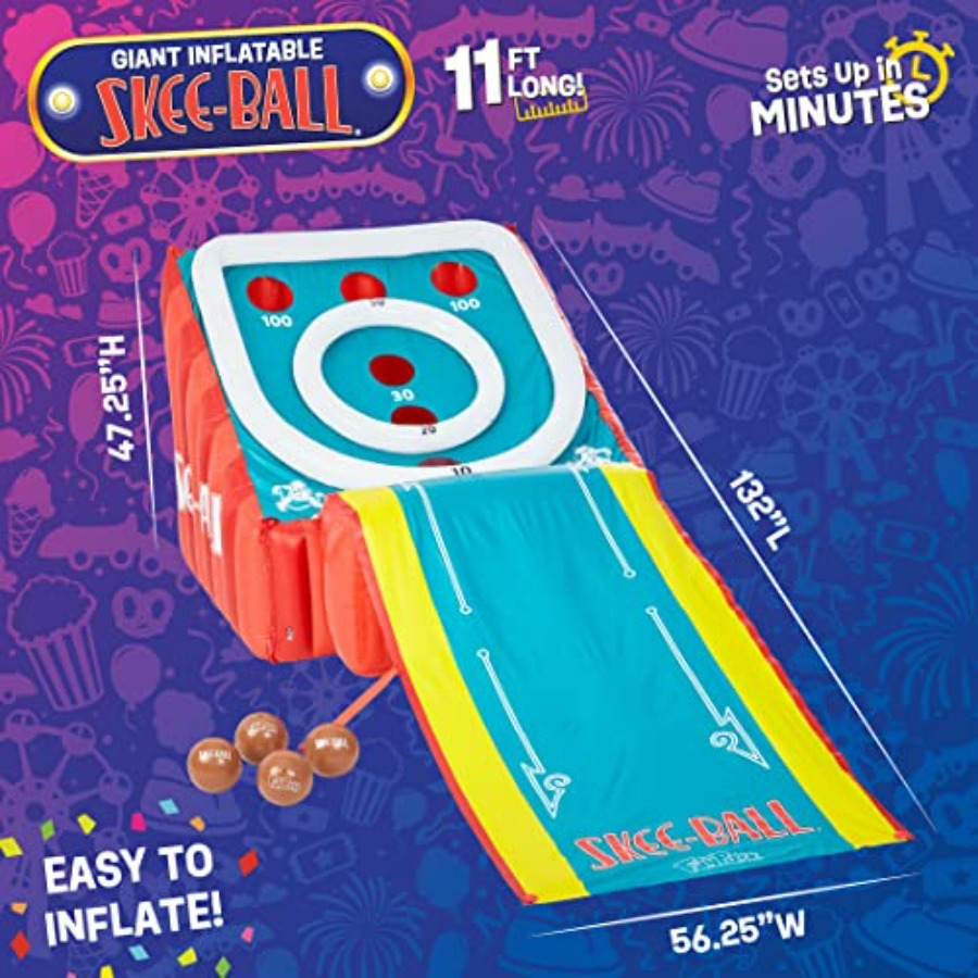 11 Ft Inflatable Skee-Ball Gam - Skee Ball Arcade 评论和价格
