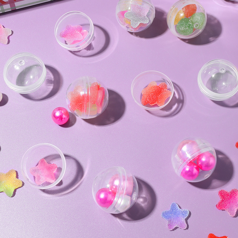 50pcs Empty Clear Balls Capsul - Prize Capsule Toy Machine 评论和价格