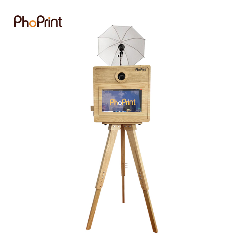 Phoprint Wood Photo Booth Vint - Photo Booth Machine 评论和价格