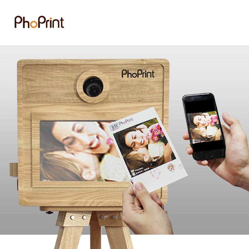Phoprint Wood Photo Booth Vint - Photo Booth Machine 评论和价格
